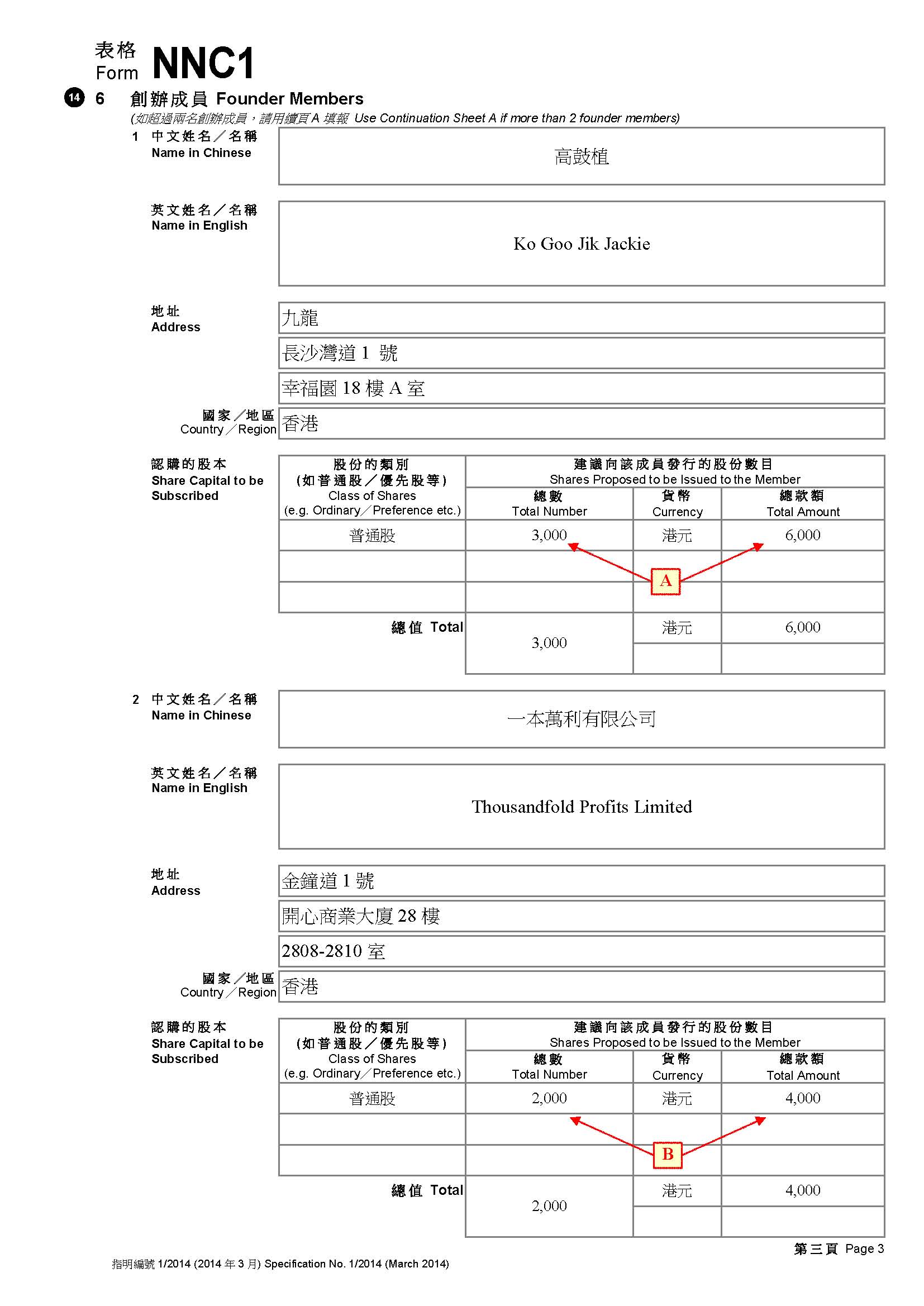 NNC1 法團(tuán)表格